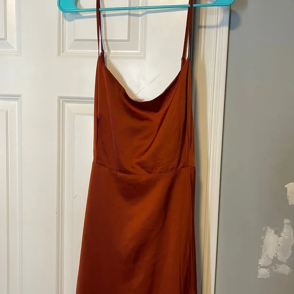 purple color bridesmaid dresses Cheap Long Lilac Bridesmaid Dresses with Slit and Sash ARD1899